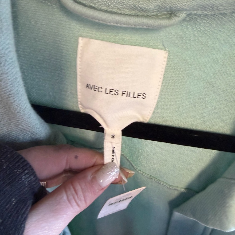 NWT - Anthropologie | Avec Les Filles – Oversized Shacket – Seafoam Green – Sz S - Picture 4 of 7